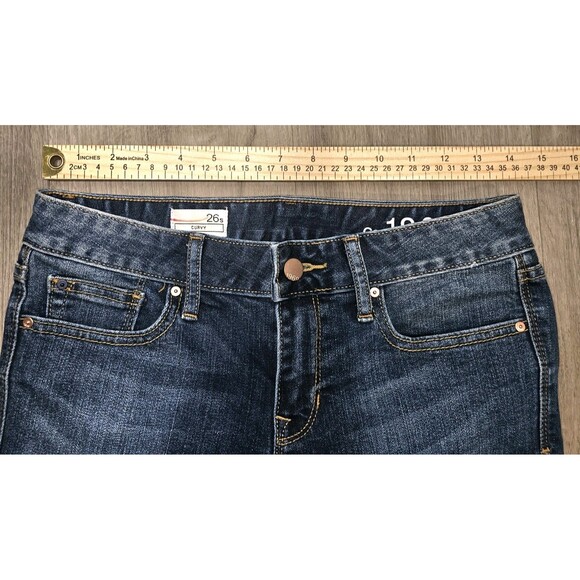 GAP 1969 Women's Curvy Bootcut Jeans Size 26S Blue Denim Medium Wash - Picture 7 of 12
